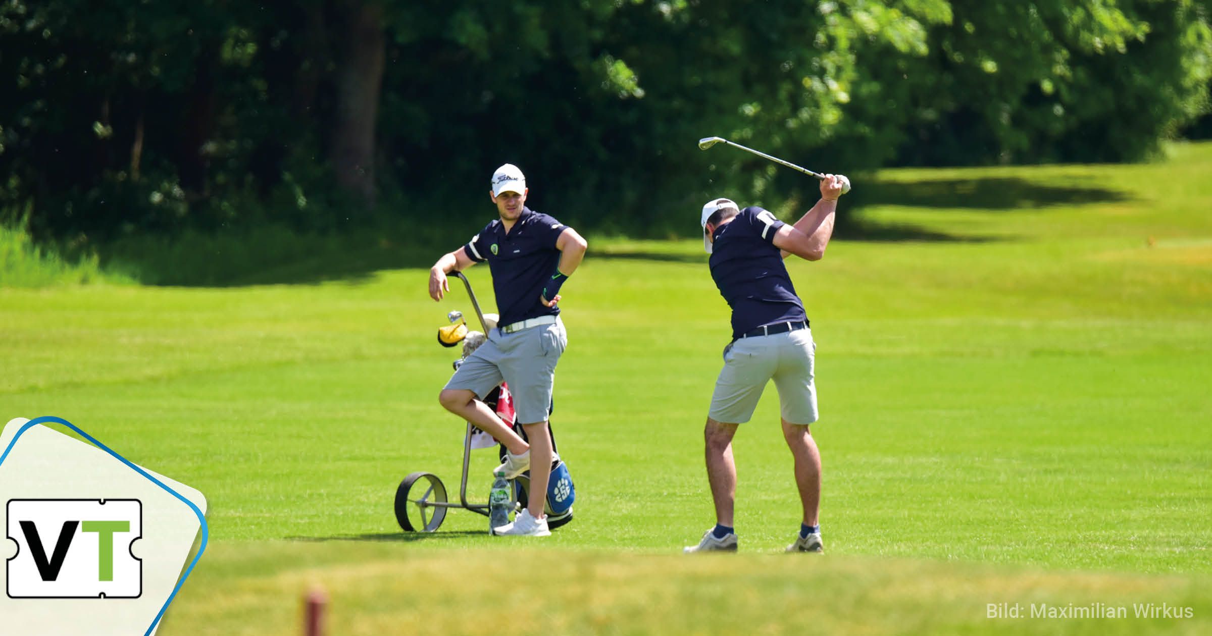 Golfer in Trier bei Landesliga-Partie