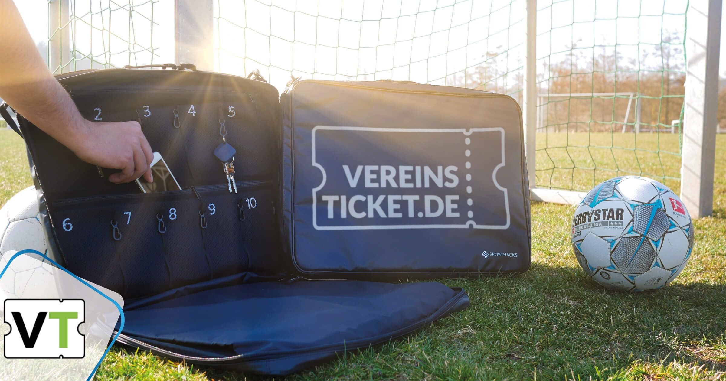 Vereinsticket verlost unter anderem eine Teamsafe Tasche von Sportshacks
