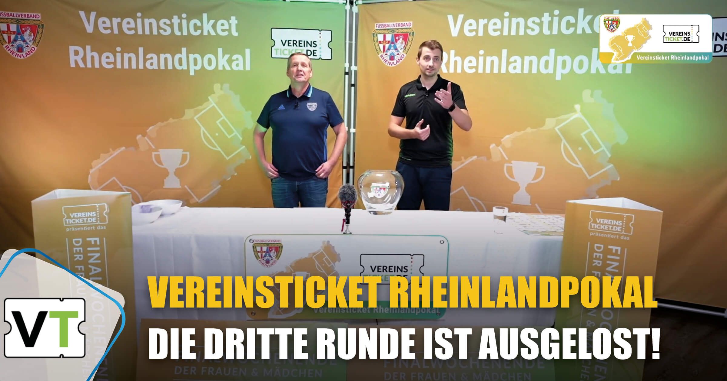 Auslosung Runde 3 Vereinsticket Rheinlandpokal
