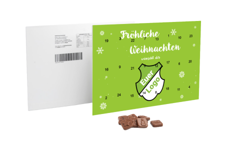 Beispielbild eines Schokoladen-Adventskalenders