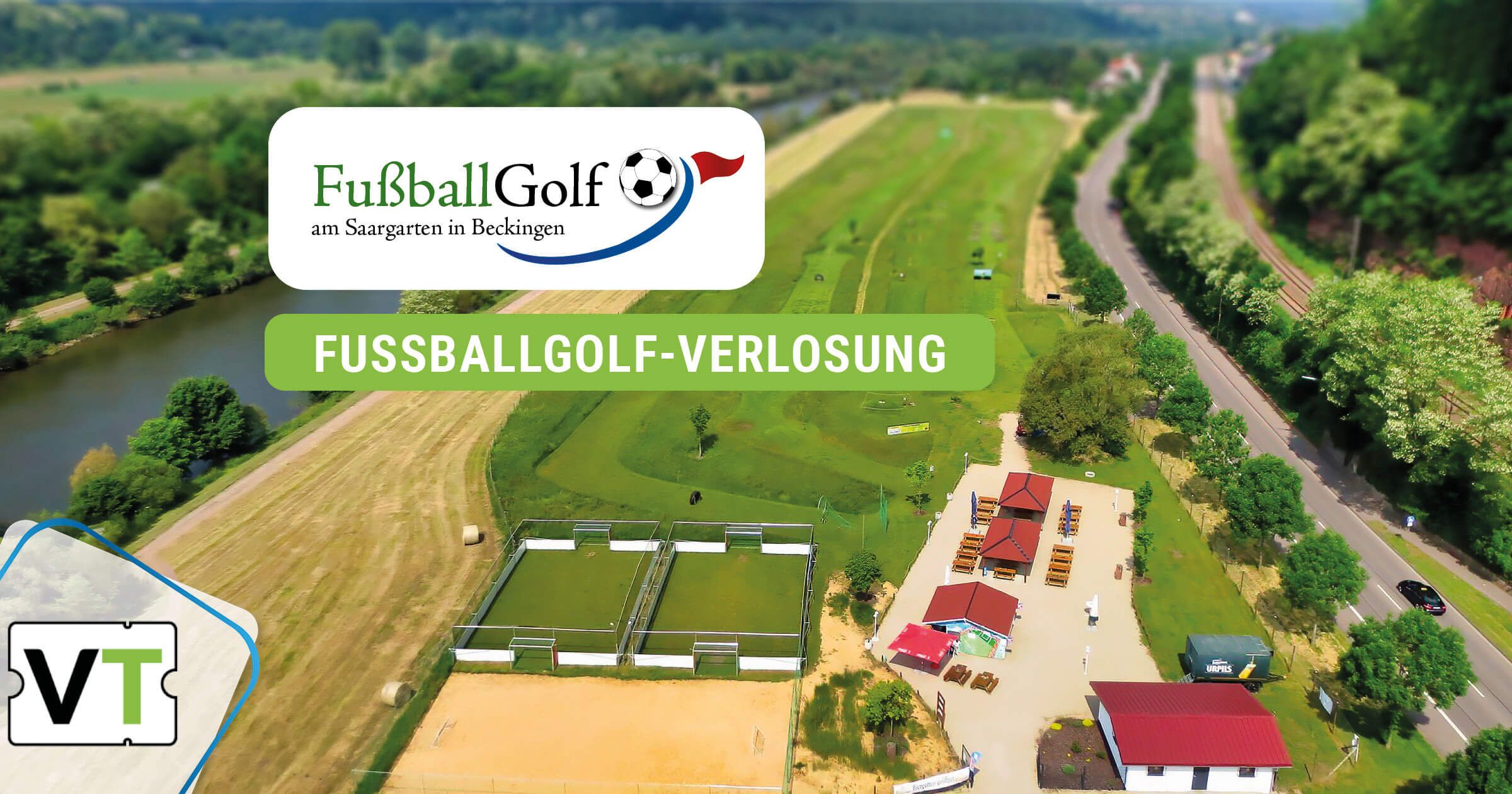 Luftaufnahme der Fussballgolf-Anlage in Beckingen