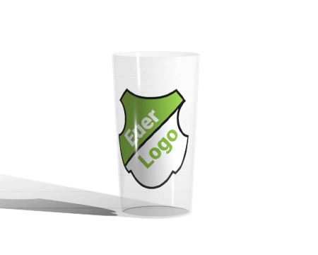 Handtuch mit generischem Beispiellogo mit der Aufschrift "Euer Logo"