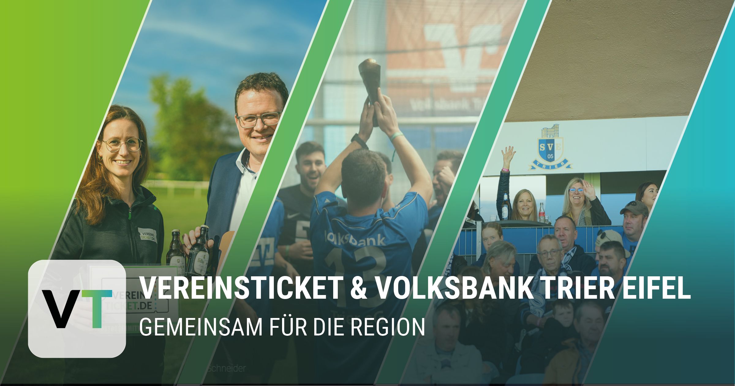 Bildercollage Events Vereinsticket und Volksbank Trier Eifel