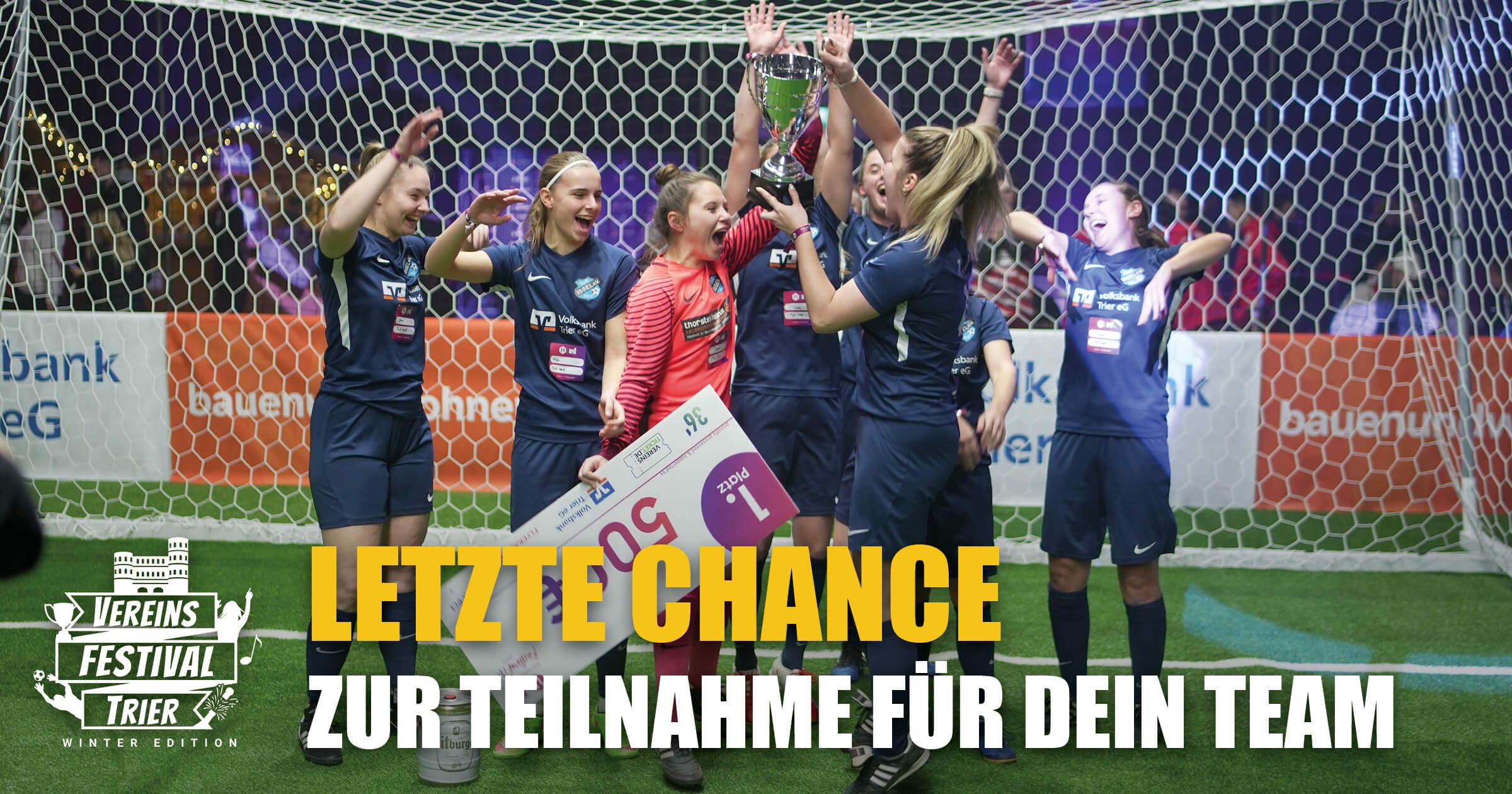 Feiernde Frauenmannschaften wird es auch beim Vereinsfestival Trier 2023 geben