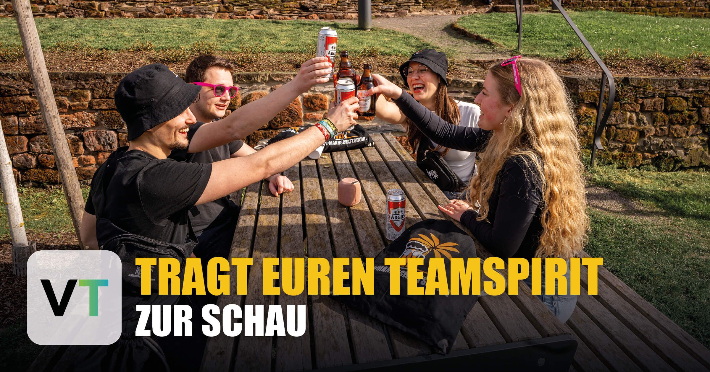 Individualisierbare Accessoires für deine Mannschaftsfahrt