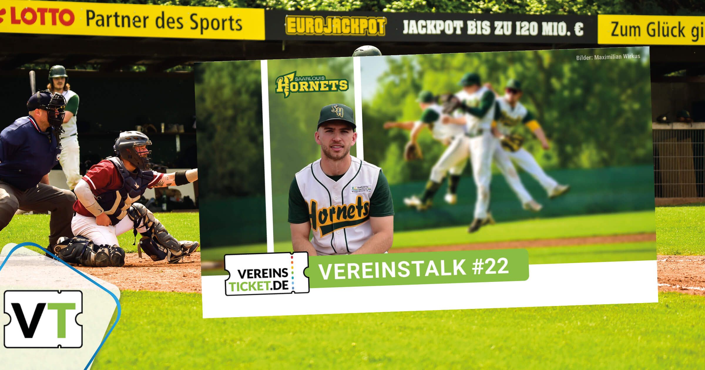 Header Vereinstalk mit Florian Maaß von den Saarlouis Hornets zum Thema Digitalisierung bei Randsportarten wie Baseball