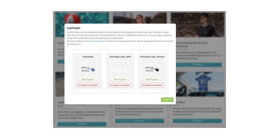 Screenshot Logo einfügen