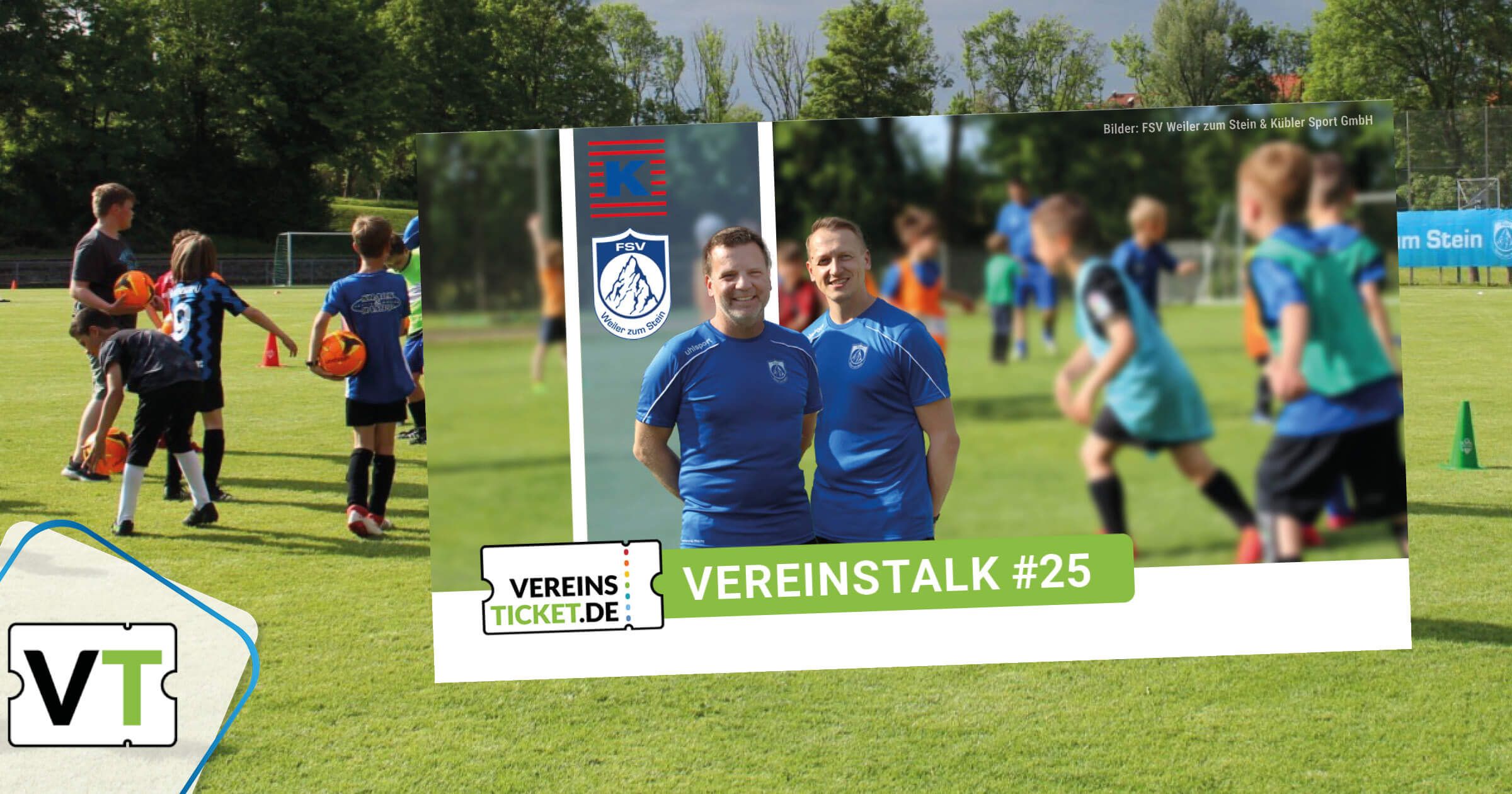 Jens Wasinewski und Trainerpartner Florian Frentz vom FSV Weiler zum Stein