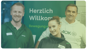 Mitarbeiter der AOK und von Vereinsticket